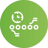 Circle Accent Timeline Creative Icon Design vector