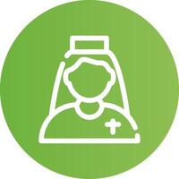 Nun Creative Icon Design vector