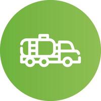 Tanker Truck Creative Icon Design vector