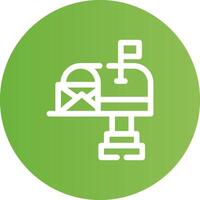 diseño de icono creativo de buzón de correo vector