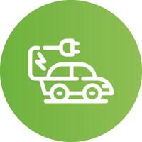 Electric Car Creative Icon Design vector