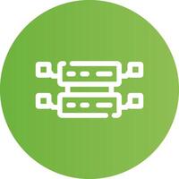 diseño de icono creativo de base de datos vector