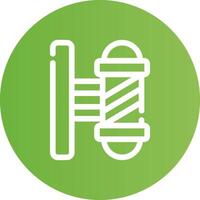 Barber Pole Creative Icon Design vector
