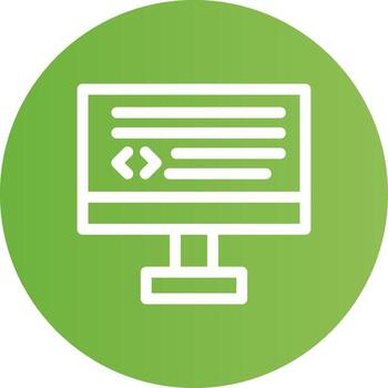 diseño de icono creativo de codificación vector