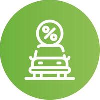 Car Loan Creative Icon Design vector