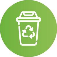 diseño de icono creativo de papelera de reciclaje vector