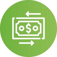 diseño de icono creativo de transferencia de dinero vector