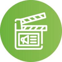 Cinema Ad Creative Icon Design vector