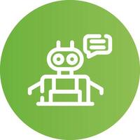 Chatbot Creative Icon Design vector