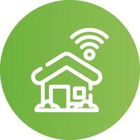 Smart Home Creative Icon Design vector