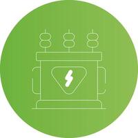 Power Transformer Creative Icon Design vector