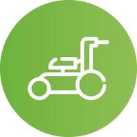 Lawnmower Creative Icon Design vector