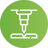 Line Circle Light green Gradient vector