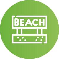 Beach Creative Icon Design vector