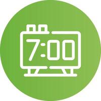 Alarm Clock Creative Icon Design vector