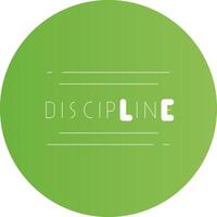 Discipline Creative Icon Design vector