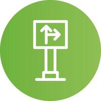 Traffic Sign Creative Icon Design vector