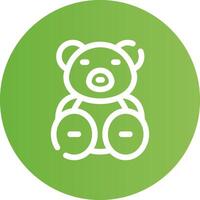 Teddy Bear Creative Icon Design vector