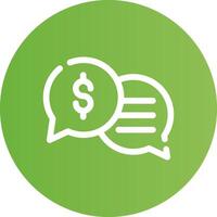 Business Dialog Creative Icon Design vector