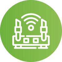 Wifi Router Creative Icon Design vector