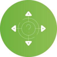 Line Circle Light green Gradient vector