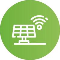 Solar Panel Creative Icon Design vector