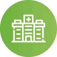 diseño de icono creativo de hospital vector