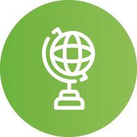 Globe Stand Creative Icon Design vector