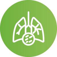 Lung Cancer Creative Icon Design vector