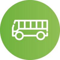 Bus Creative Icon Design vector