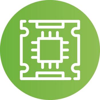 Processor Creative Icon Design vector