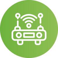 Wifi Router Creative Icon Design vector