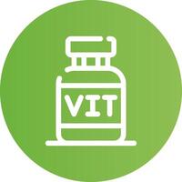 diseño de icono creativo de vitaminas vector