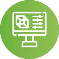 Simulation Creative Icon Design vector