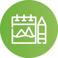 Sketchbook Creative Icon Design vector
