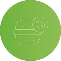 Vegan Burger Creative Icon Design vector