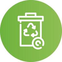 diseño de icono creativo de papelera de reciclaje vector