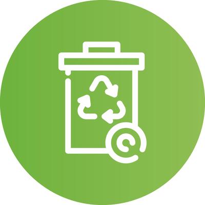 Recycle Bin Creative Icon Design