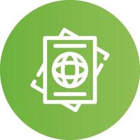 Passport Creative Icon Design vector