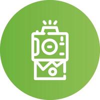 Instant Camera Creative Icon Design vector