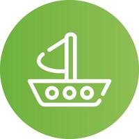 Boat Creative Icon Design vector