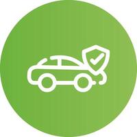 diseño de icono creativo de seguro de automóvil vector