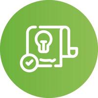 Patent Creative Icon Design vector