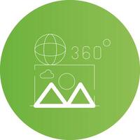 360 Image Creative Icon Design vector