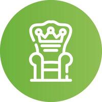 Throne Creative Icon Design vector