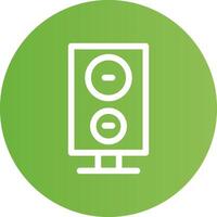 diseño de icono creativo de altavoz vector