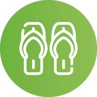 Flip Flops Creative Icon Design vector
