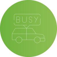 Busy Taxi Creative Icon Design vector