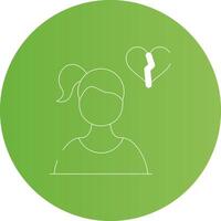 Alone Creative Icon Design vector