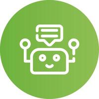 Chatbot Creative Icon Design vector